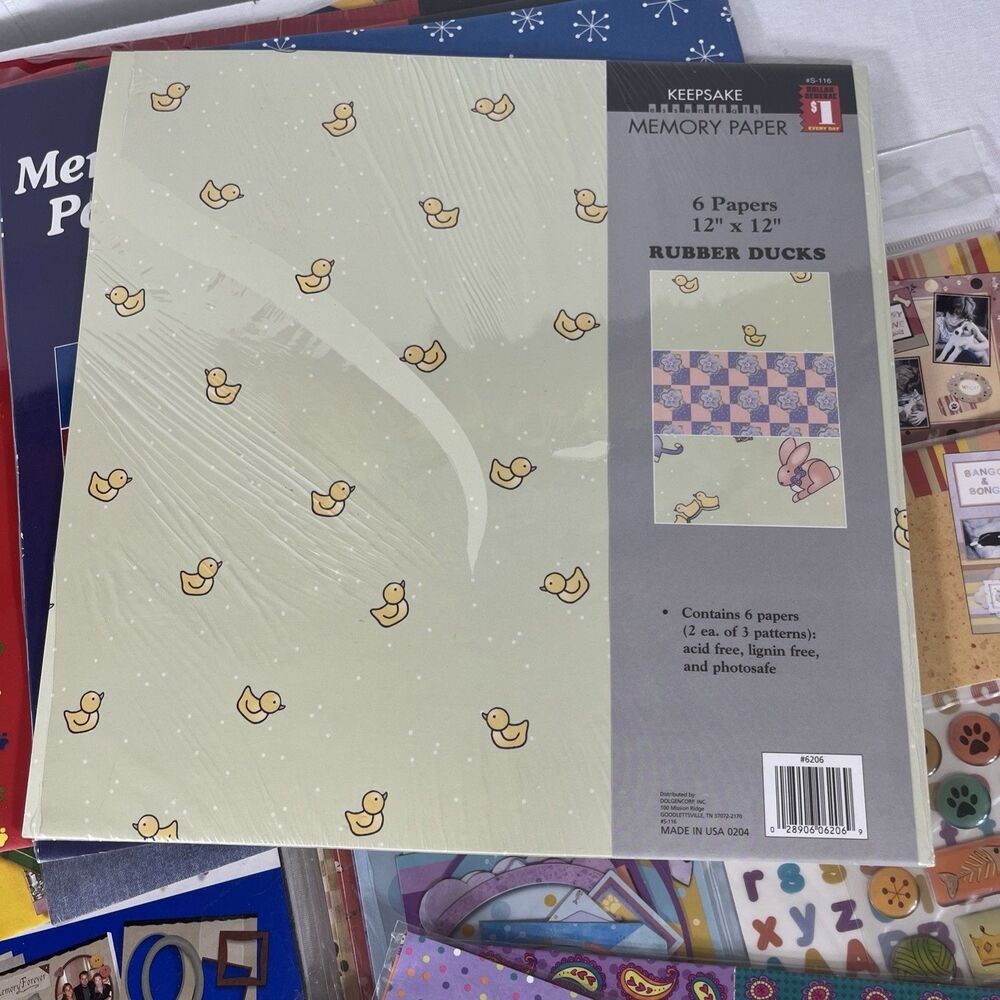 Scrapbooking Lot 12 Pieces Sue Zipkin Cat & Dog Classic Scrapbooking Kit Variety - Picture 6 of 8